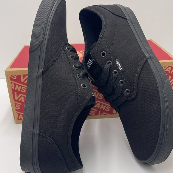 Vans Men's Black Canvas Sneakers Atwood (Canvas) Black/Black
VN000TUY186 - Picture 11 of 16